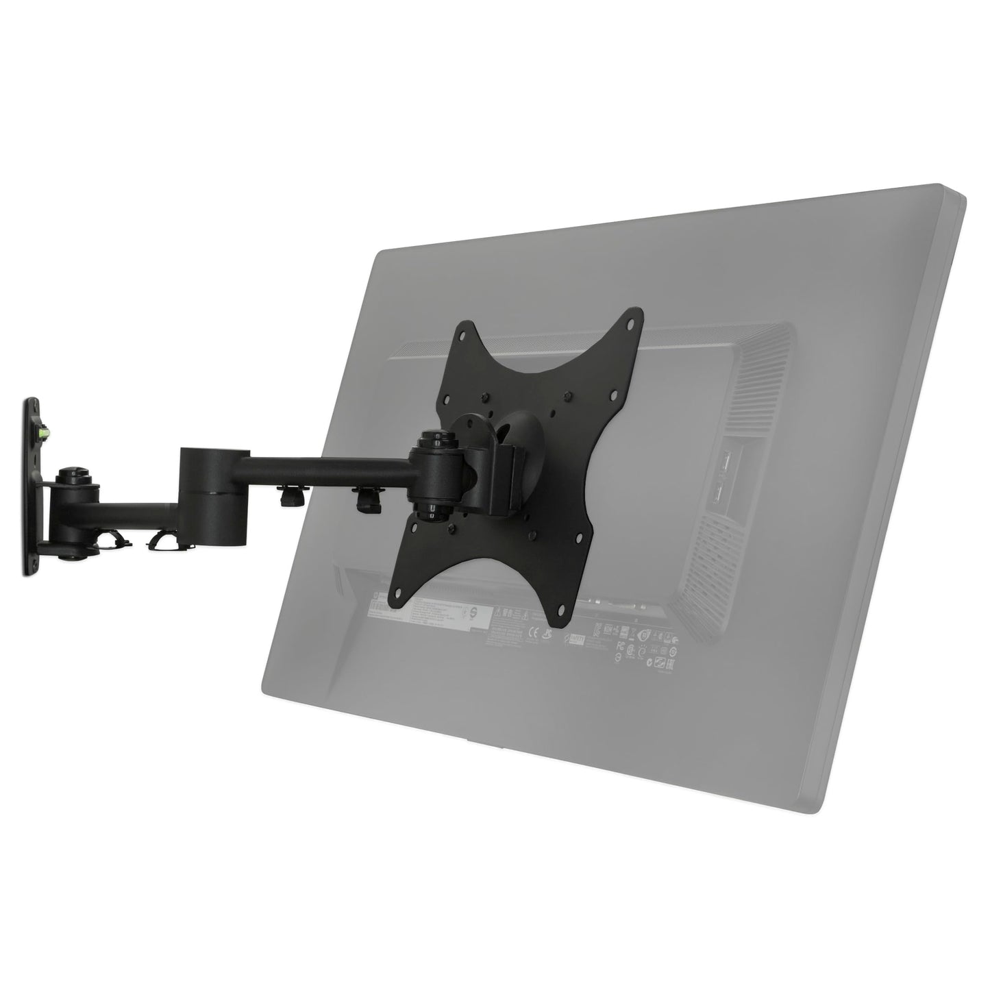Mount-It! Full Motion TV Wall Mount Bracket for 13-42” Screens - 18" Articulating Arm, Quick Release Plate, Tilt Swivel Rotate, Anti-Theft Lock