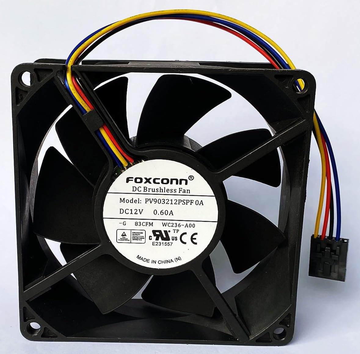PV903212PSPF 0A Chassis CPU Cooling Fan PV903212PSPF OA 12V 0.60A 9232 9CM 4-Wire Server PWM Cooling Fan for PV903212PSPF 0A Cooling Fan