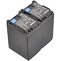 BTBAI Compatible bp-827 Battery for bp-809 bp-819 Digital Camera Video Camcorder (2X Battery+Charger AC Single)