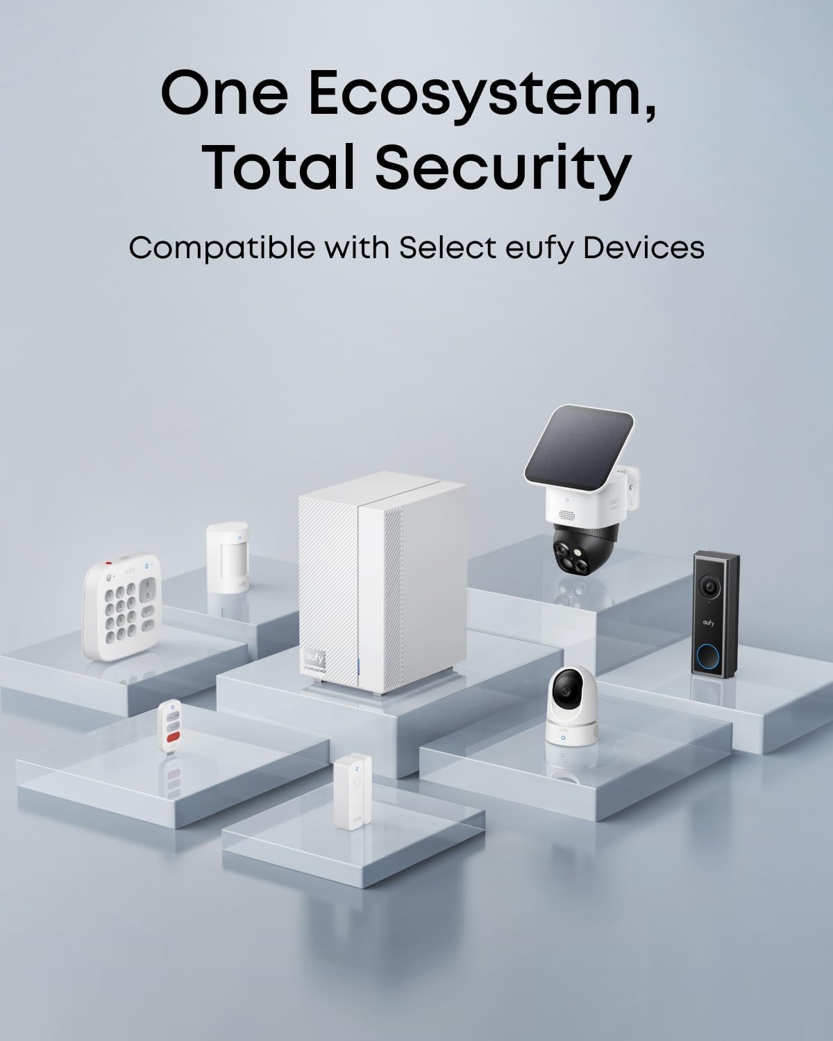 eufy ExpertSecure System E10, Home Security Center, 4G Connectivity and Battery Backup, Flexible Contract, Advanced Local AI, Compatible with eufy