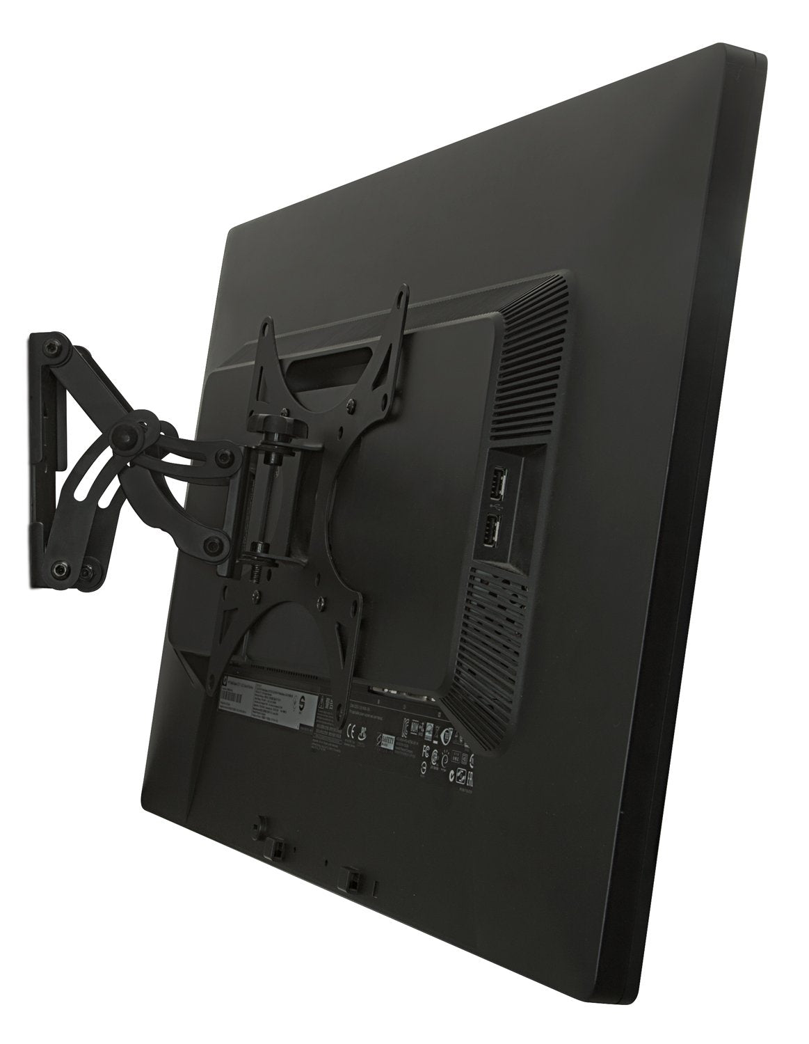 Mount-It Full Motion TV Wall Mount Bracket | Swivel, Tilt & Articulating Arm | VESA 75x75 to 200x200 | Single Stud Installation | Space-Saving TV