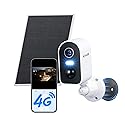 KKB 4G LTE Cellular Security Camera Magnetic, No WiFi Solar Security Cameras Outdoor Built-in SIM, 2K Wireless Off-Grid Battery Cam Without Internet