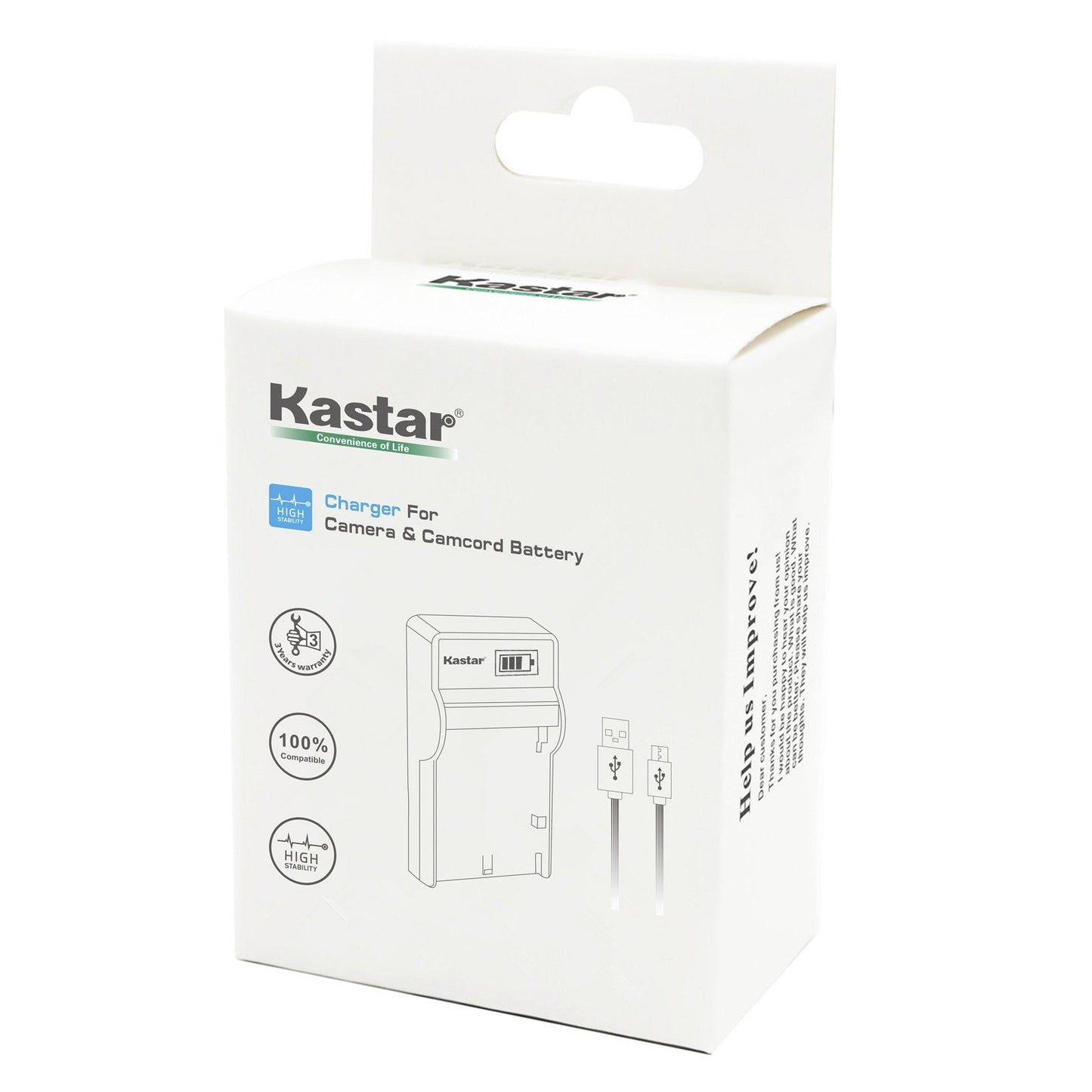 Kastar LCD Slim USB Charger for Nik EN-EL12, ENEL12, MH-65 Coolpix S9900, S9700, AW120, S9500, AW110, S70, S9600, S6300, S6200, S8100, S9100, S800c