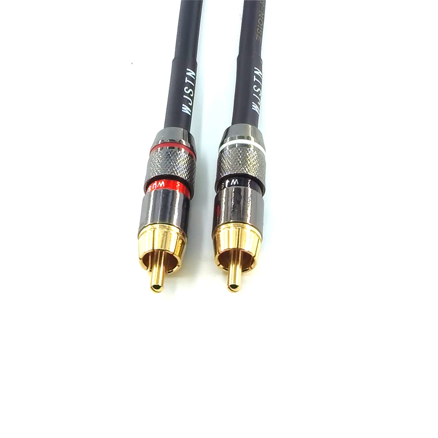 WJSTN-020 RCA to RCA Audio Cable, 1RCA Male to 1RCA Male Stereo Audio Cable Converter, Digital Stereo Audio Cable for subwoofer, Home Theater