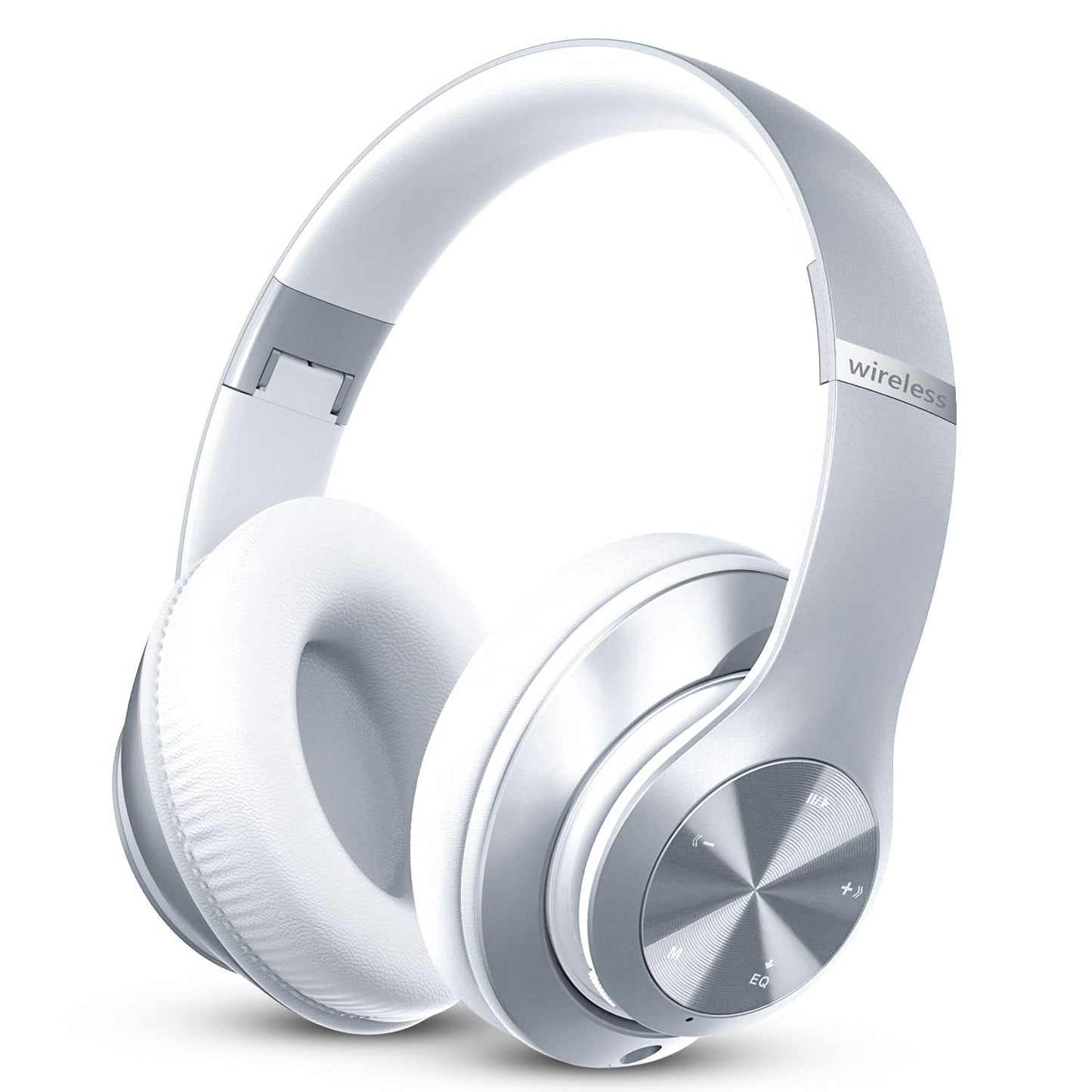 Headphones Wireless Bluetooth,60 Hours Playtime Foldable Lightweight Bluetooth Headphones Wireless Over Ear Wired Hi-Fi Stereo with 6 EQ Modes, Deep…