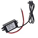 Aoicrie DC-DC 12V to 5V 3A Micro Dual USB Converter Voltage Step Down Regulator Waterproof Power Converters for Car Smartphone