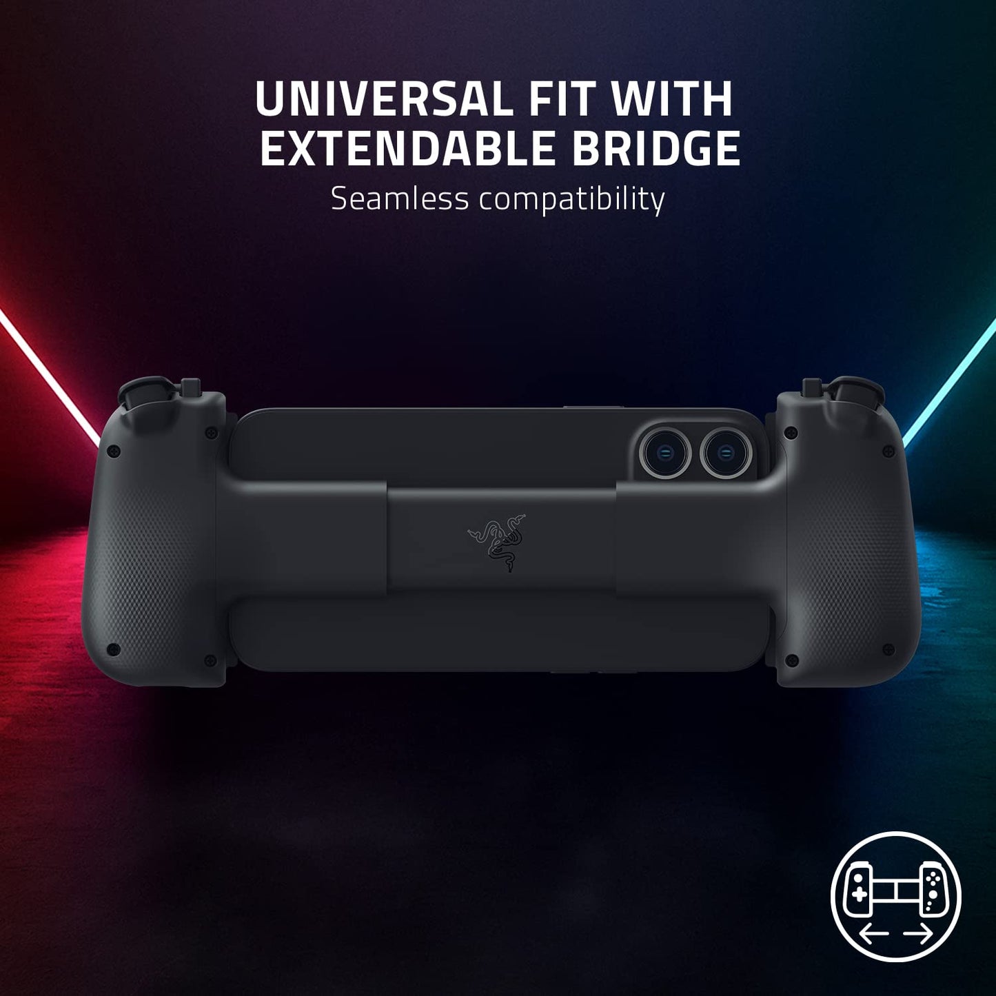 Razer Kishi V2 Mobile Gaming Controller for iPhone (Lightning): Console Quality Controls - Universal Fit w/ Extendable Bridge - Stream PC, Xbox