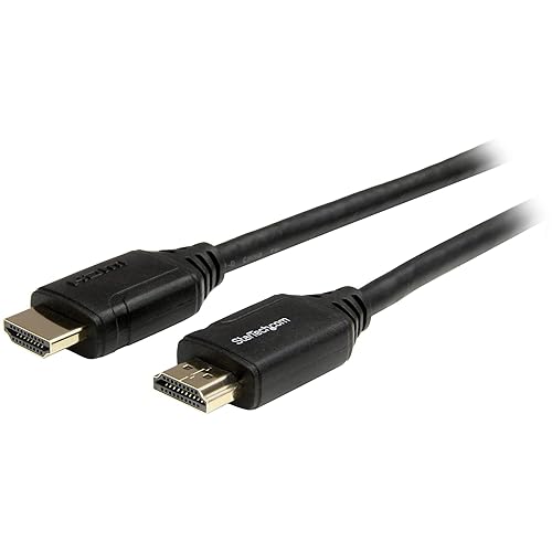 StarTech.com 10ft (3m) Premium Certified HDMI 2.0 Cable with Ethernet - High Speed Ultra HD 4K 60Hz HDMI Cable HDR10 - HDMI Cord (Male/Male
