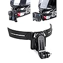 Akeipho Motorcycle Helmet Chin Mount for Action Cameras,Helmet Adhesive Kit for Gopro, Insta360,DJI Osmo Action, AKASO, Action Cameras Accessories