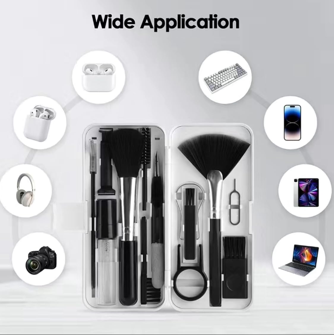 ImmacuKit 18-in-1 Electronic Device Cleaning Kit with Magic Cleaner Gel -Use On Phone, Earbuds, Laptop, Keyboard, Smart Watch, Tablet, PC, Controller