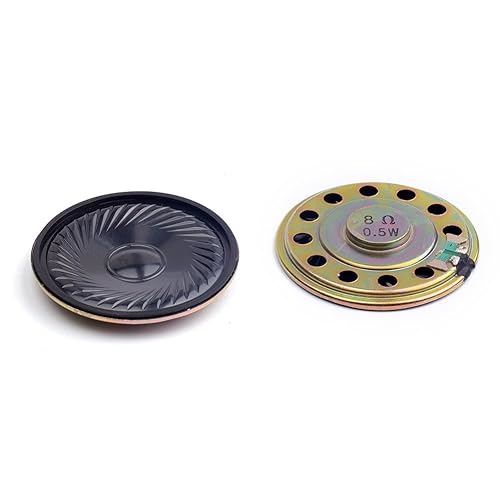 Cylewet 2Pcs Diameter 5cm 8ohm 0.5W Loudspeaker Woofer Small Speaker for Arduino (Pack of 2) CYT1025