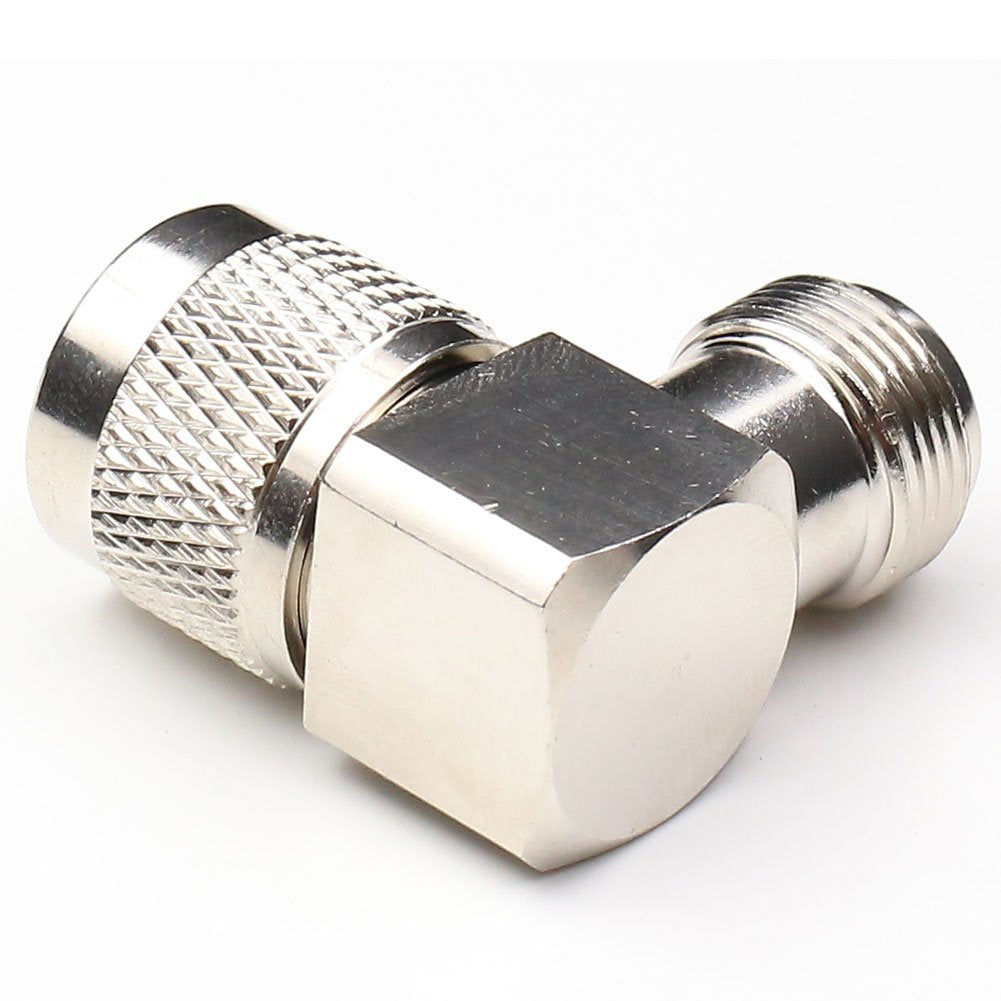 ANHAN N Type Connectors N Adapters N Type Coax Connector Walkie Talkie N adapters RF coaxial Cable Adapter (N Male to Female Right Angle)