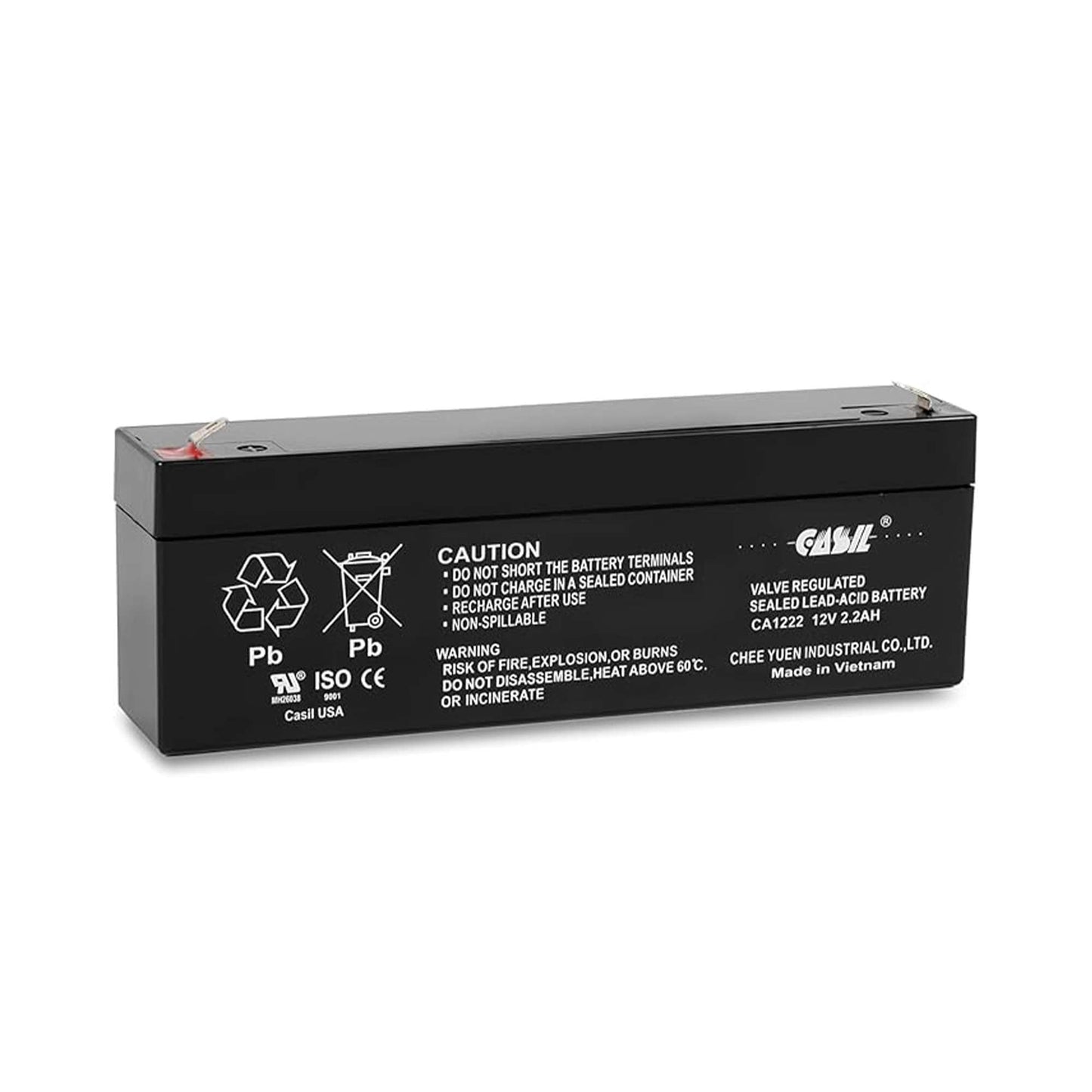 Casil CA1223 12V 2.3AH Compatible with DR Trimmer,DSC Alexor, 12V 2.2 AH Rechargeable AGM SLA Battery Replace NP2.3 12 12Volt 2.3AH