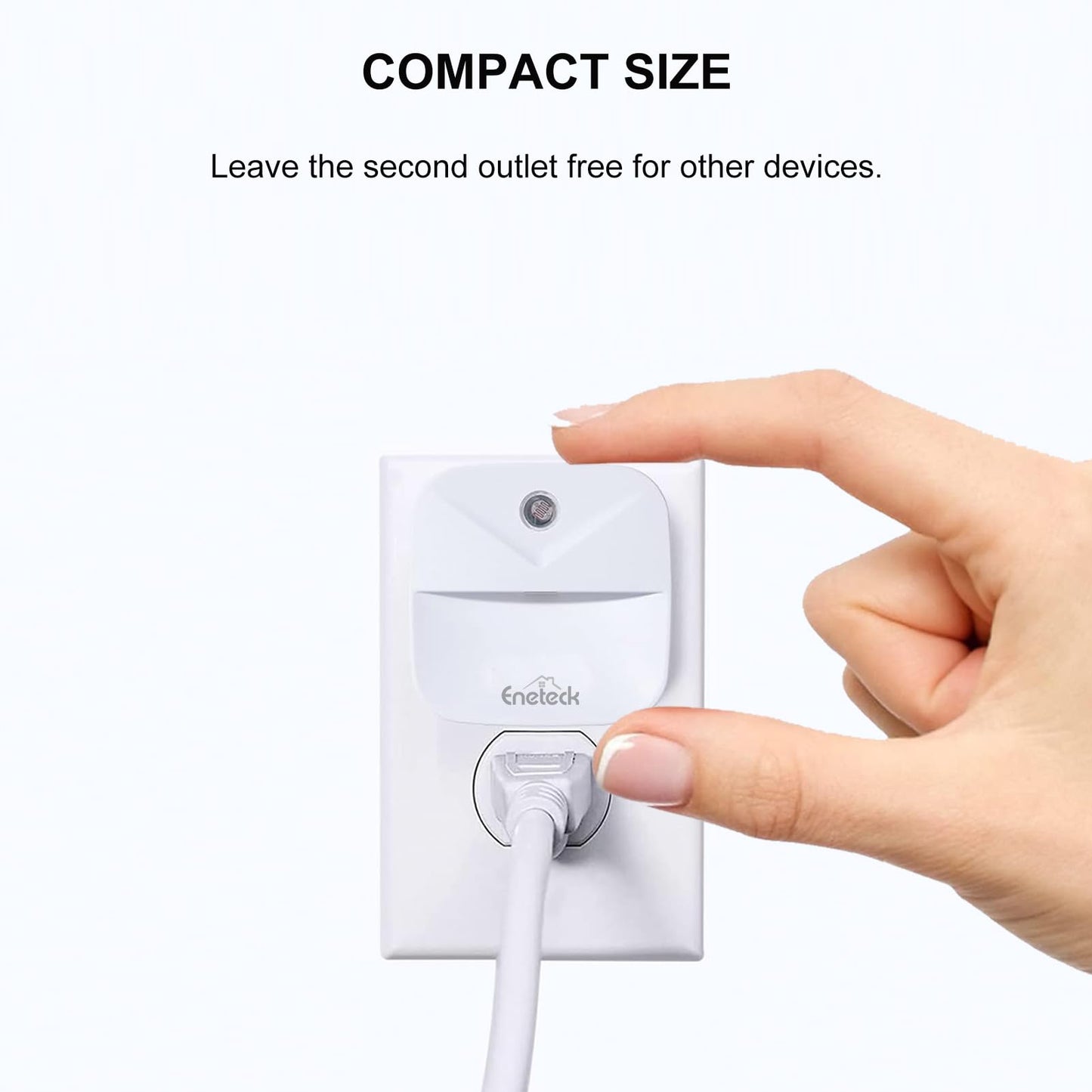 Eneteck LED Night Lights Plug into Wall,Soft Night Light with Dust to Dawn Sensor,Nightlight for Travel,Kitchen,Adults