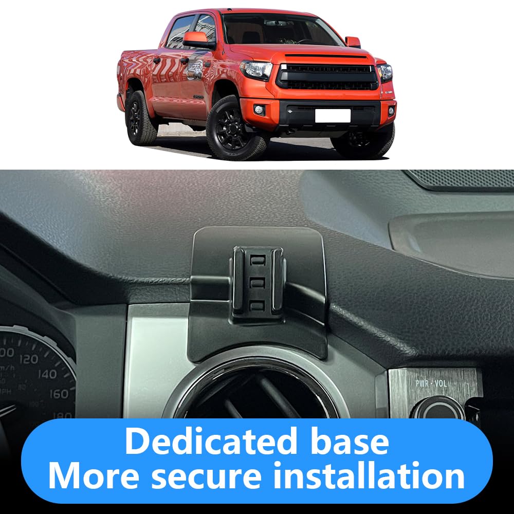 LUNQIN Car Phone Holder for Toyota Tundra 2014 2015 2016 2017 2018 2019 2020 2021 Auto Interior Accessories Best Cell Phones Mount Cellphone Mobile