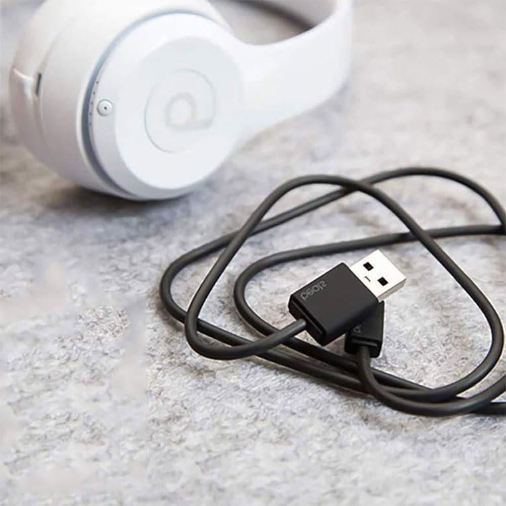 Podokas USB Charger Cord, Compatible with for Beats Micro Replacement Powerbeats 3 2.0 Wireless Headphones Earphone by Solo 3 Cable Dr Dre Studio