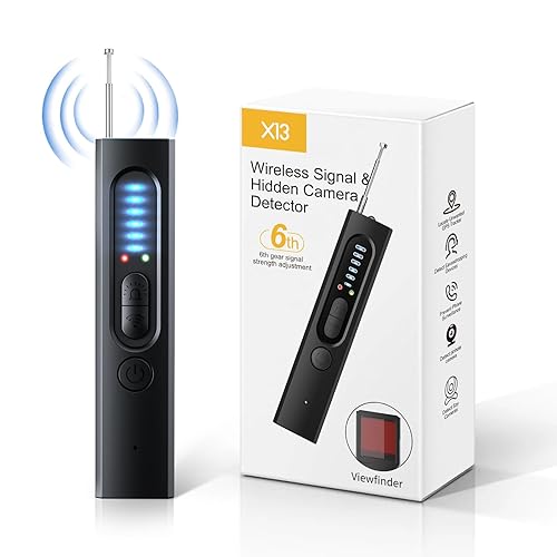 JIATUHAN Hidden Camera detectors,2025 Upgraded Version-Camera Detector,Spy Camera finderhidden? GPS Tracker & Bug Detector, Travel, Home 6 Levels