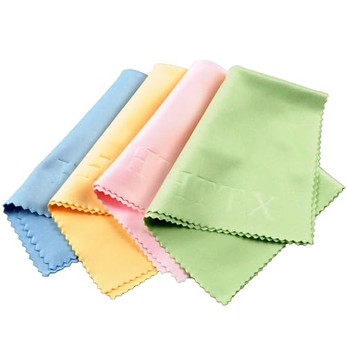 HTTX Microfiber Screen Cleaning Cloths for Cell Phones, Tablets, LCD TV and Laptop, Camera Lenses, Surface Tablet, Monitor, Car GPS Screens