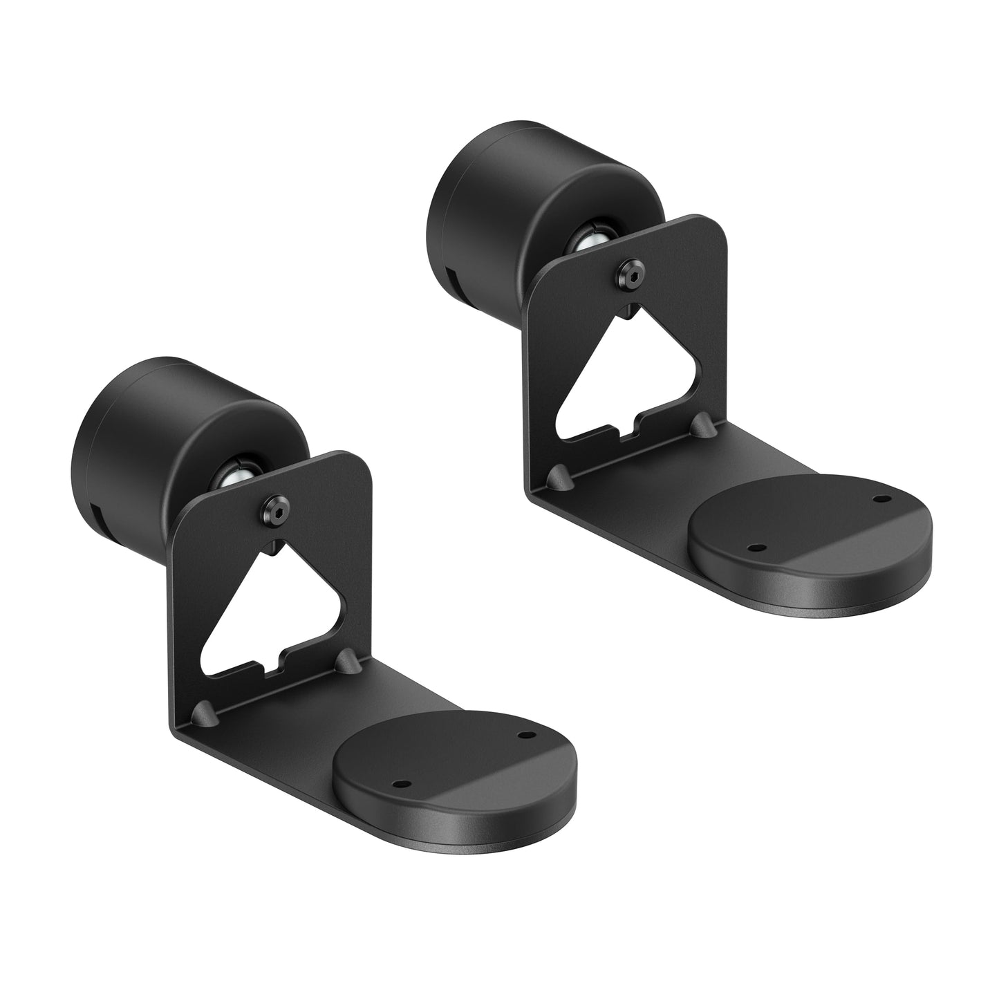 ynVISION.DESIGN Pair of Adjustable Wall Mount Brackets Compatible with SONOS ERA 100 and ERA 300 | Tilts, Swivels and Rotates | Black | 2 Pack