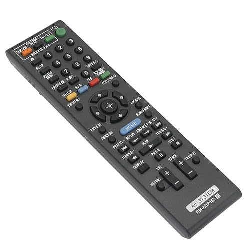 New - Remote Control RM-ADP053 Replace for Sony Blu-ray DVD BDV-E370 BDV-T57 BDV-E370
