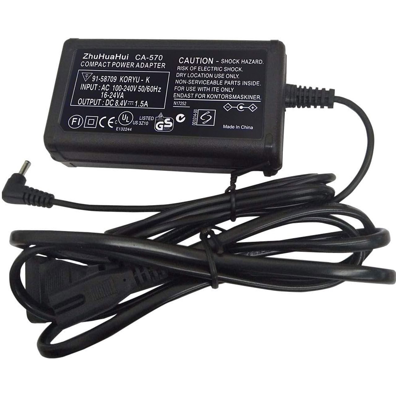 CA-570 AC Adapter Charger Compatible with Canon XA25,XA10,XA20,XA30,HG20,XH-A1,XA-30,Vixia HF100, XA11,HF G20, HF