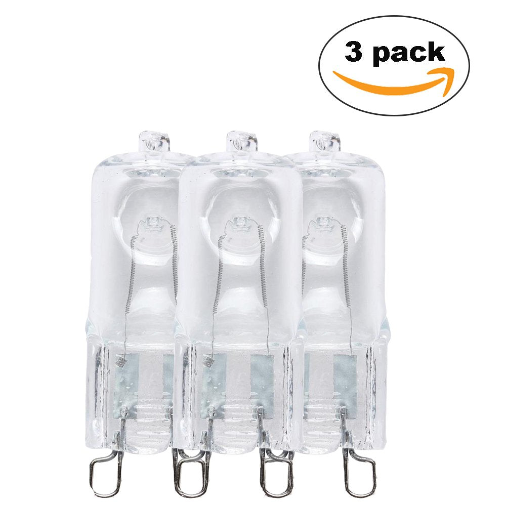 Westinghouse 0487300 40W T4 Halogen Single-Ended Clear Light Bulb with G9 Base (3 Pack)