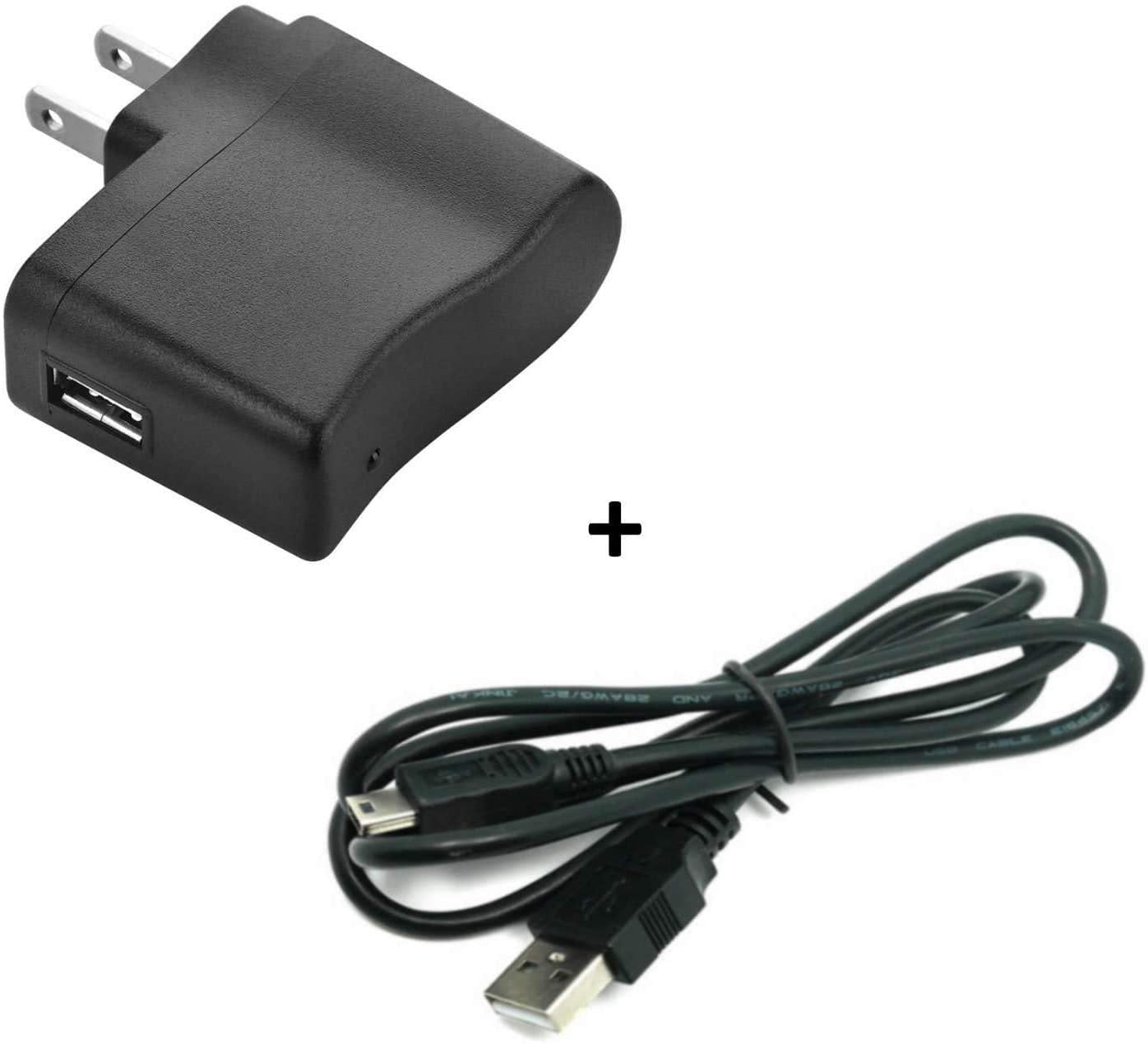 Graphing Calculator Charger: USB Power/Data Cable & Wall AC Adapter for Texas Instruments Calculators TI-84 Plus CE TI-84 Plus C Silver Edition TI 89