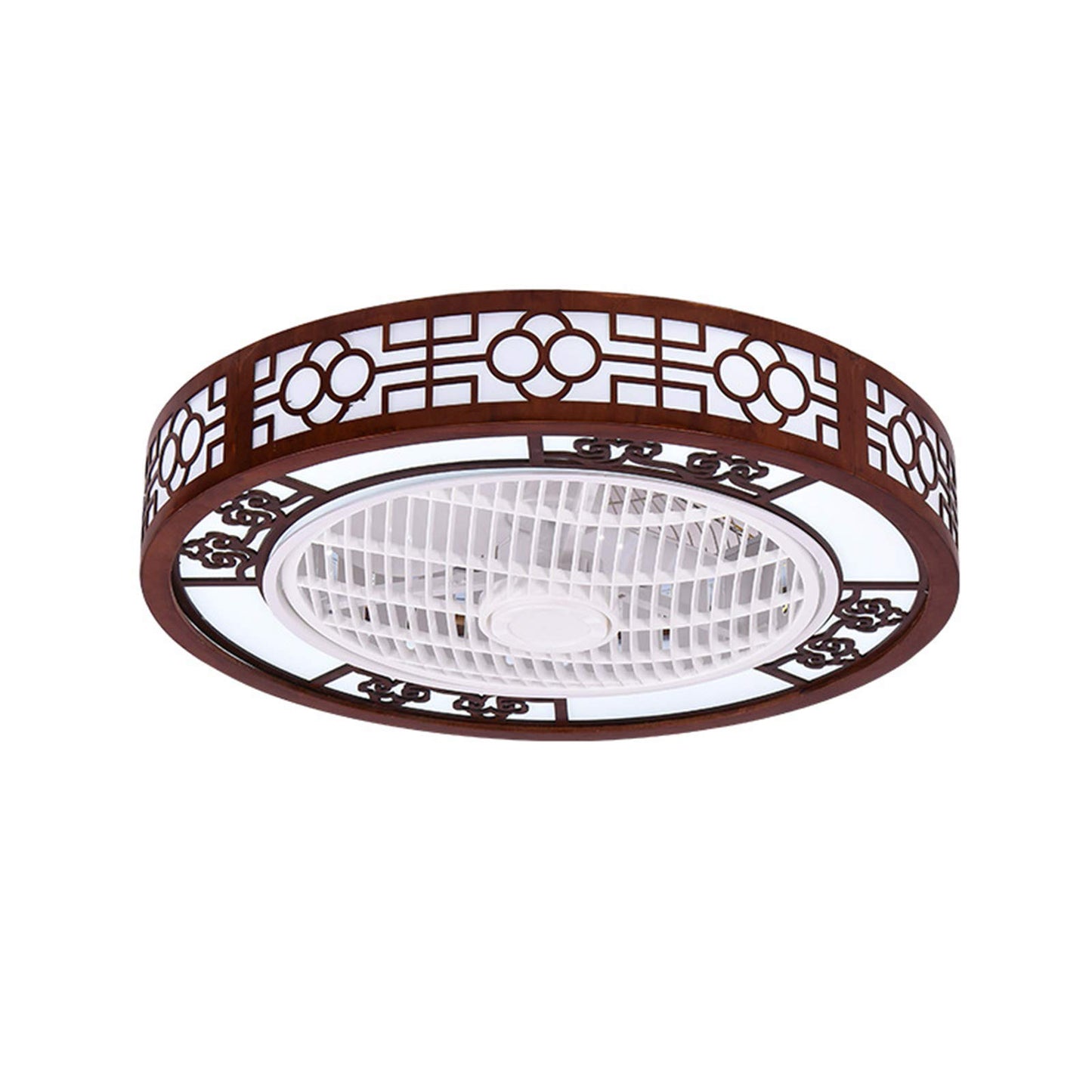 WUPYI Ceiling Fan with Lights,Modern Ceiling Fan Chandelier Fandelier,Remote Control LED Dimmable,Variable Speed,Quite Motor,64W,for Home Living