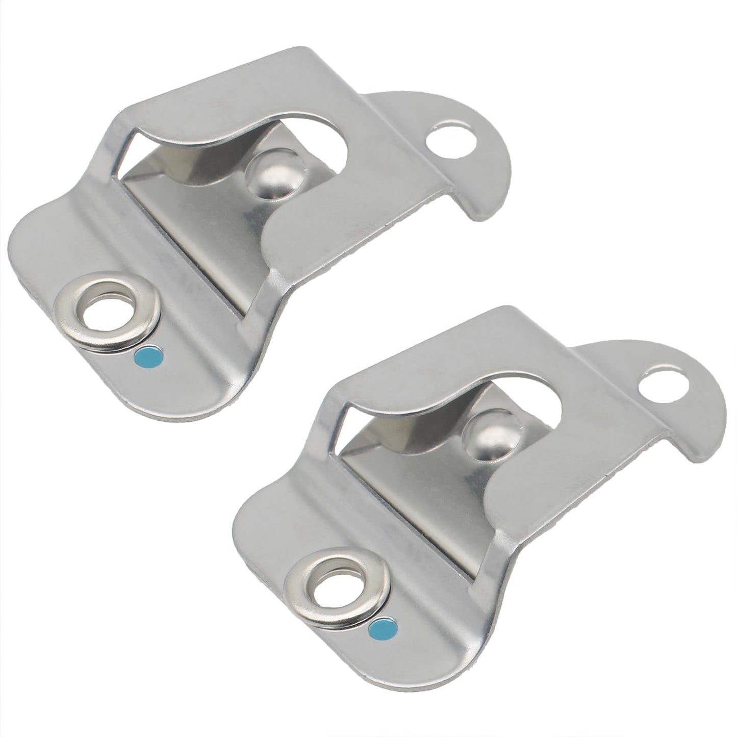 2 Pcs Microphone Hook Metal CB Mic Hanger Clip Silver Microphone Holders with Screws for Mobile Radio