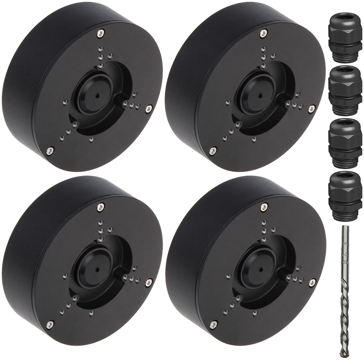 Saindo Water-Proof PFA130-E Juction Box for IP Dome Camera (Black-4P)