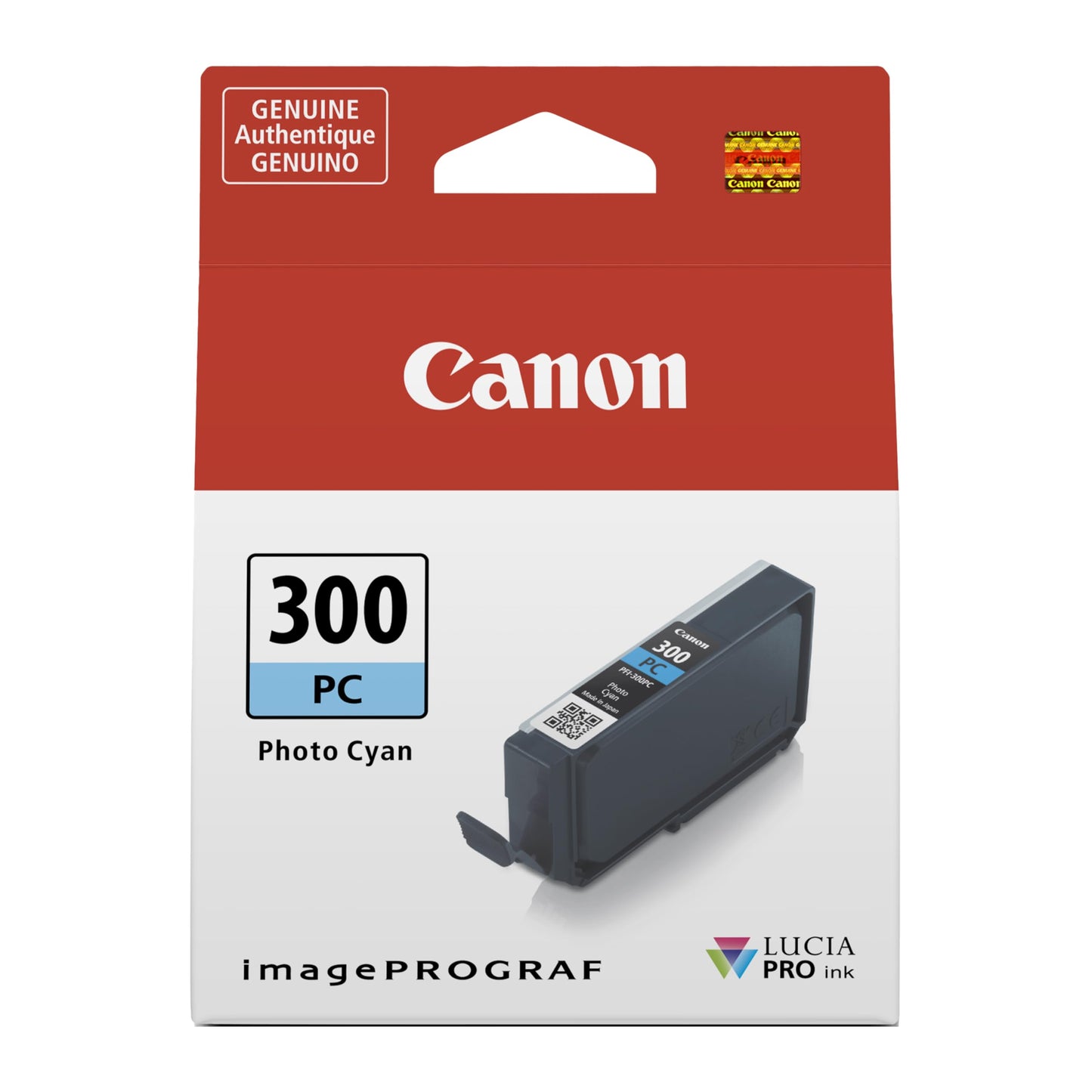 Canon PFI-300 Genuine Photo Cyan Ink Tank, Compatible with ImagePROGRAF PRO-300 Printers