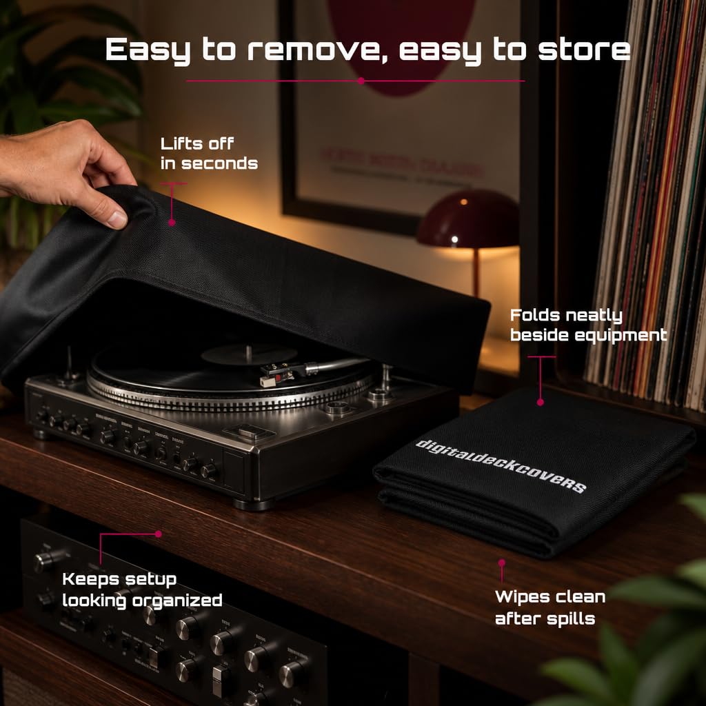 Vintage Technics Turntable Dust Cover - SL-Q300 /SL-B200 /SL-B250 /SL-B260 /SL-BD20 /SL-BD22 /SL-BD27 /SL-BD35 /SLD-20 /SL-PC11 /SL-QD33 + Others by