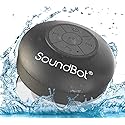 Soundbot® Waterproof Shower Speaker HD Water Resistant Bluetooth Handsfree Portable with Loud Clear Sounds 6+hrs of Playtime, Wireless Suction Cup