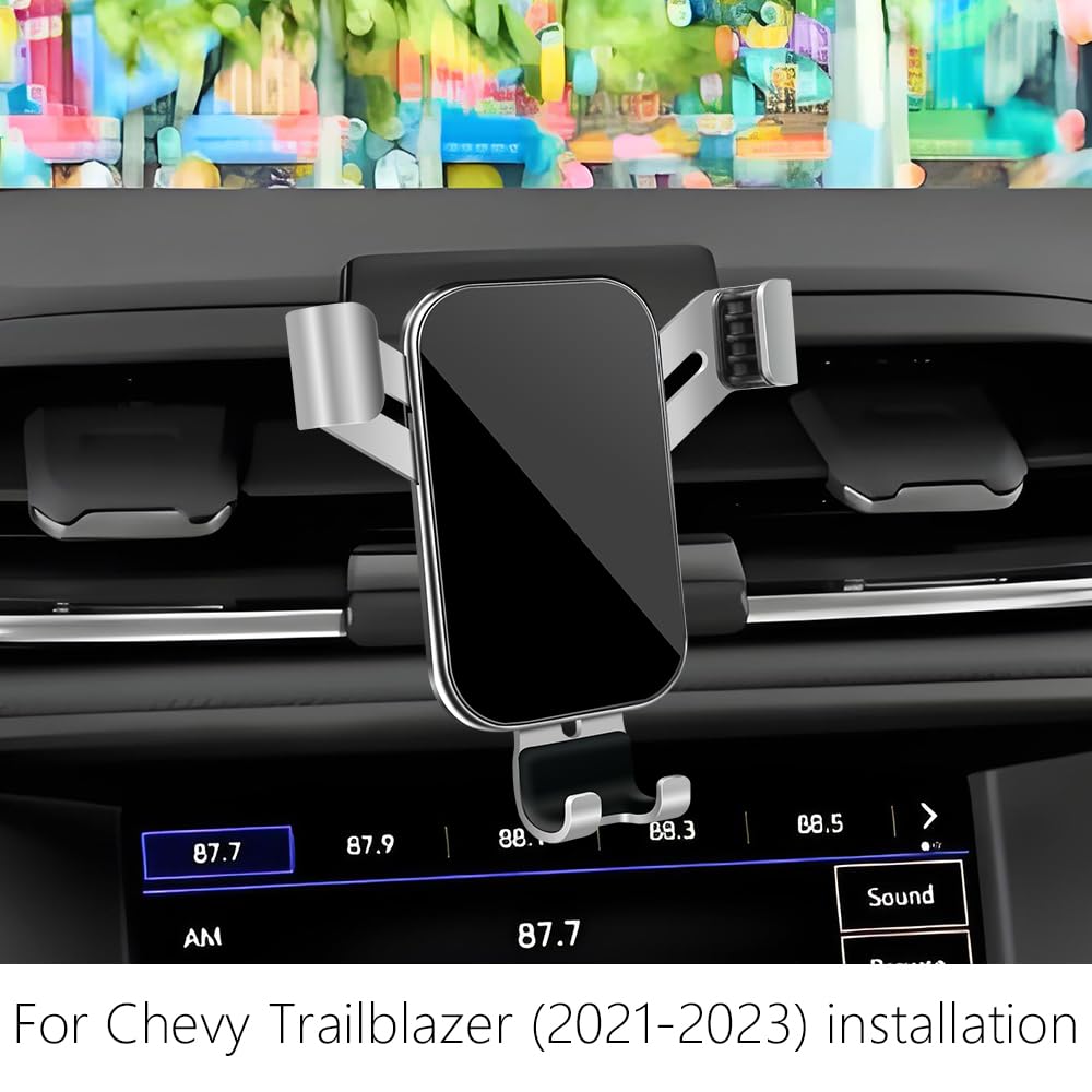 LUNQIN Car Phone Holder for Chevrolet Chevy Trailblazer 2021 2022 2023 Auto Interior Accessories Best Cell Phones Mount Cellphone Mobile Cradle