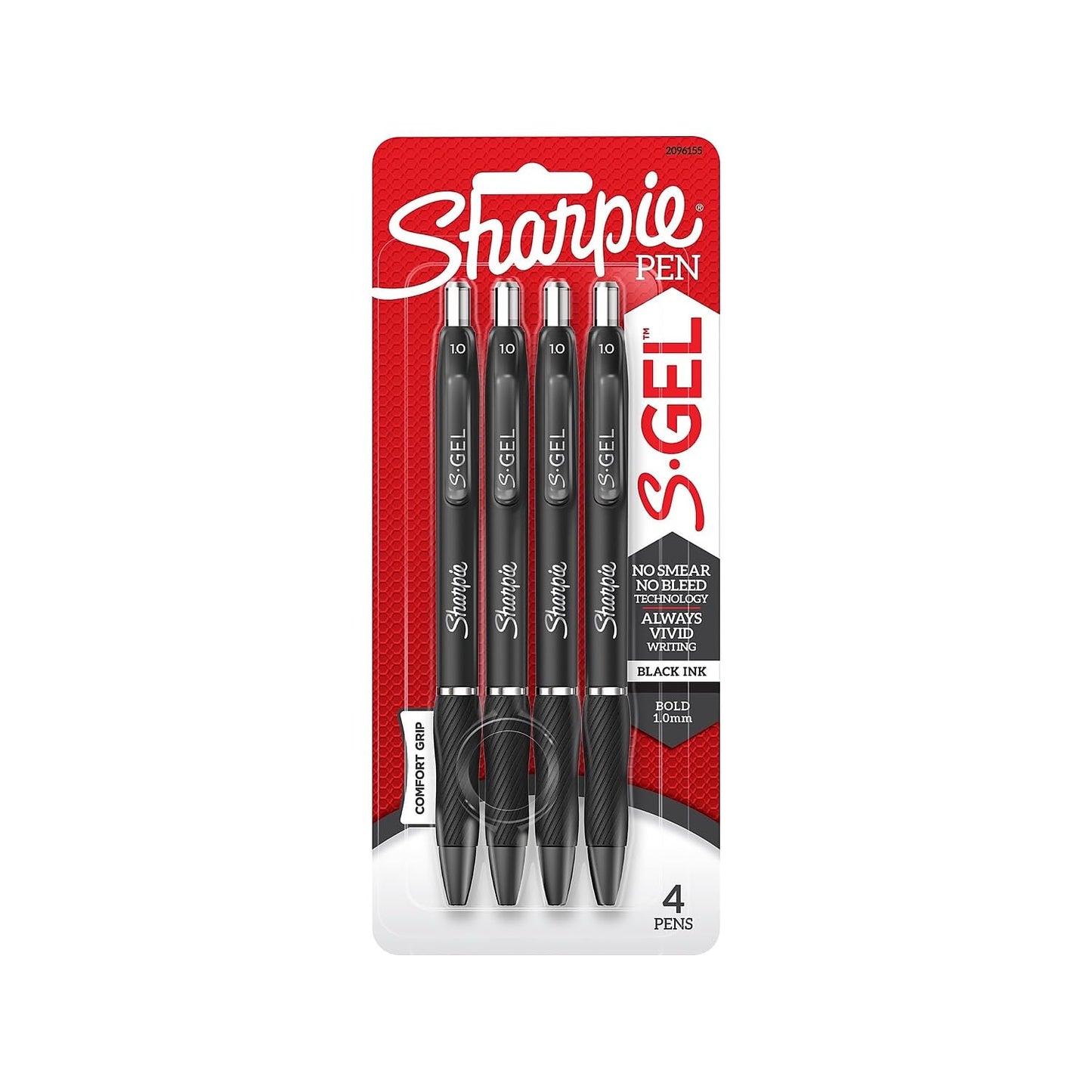 Sharpie S-Gel BOLDPT Black 4CT