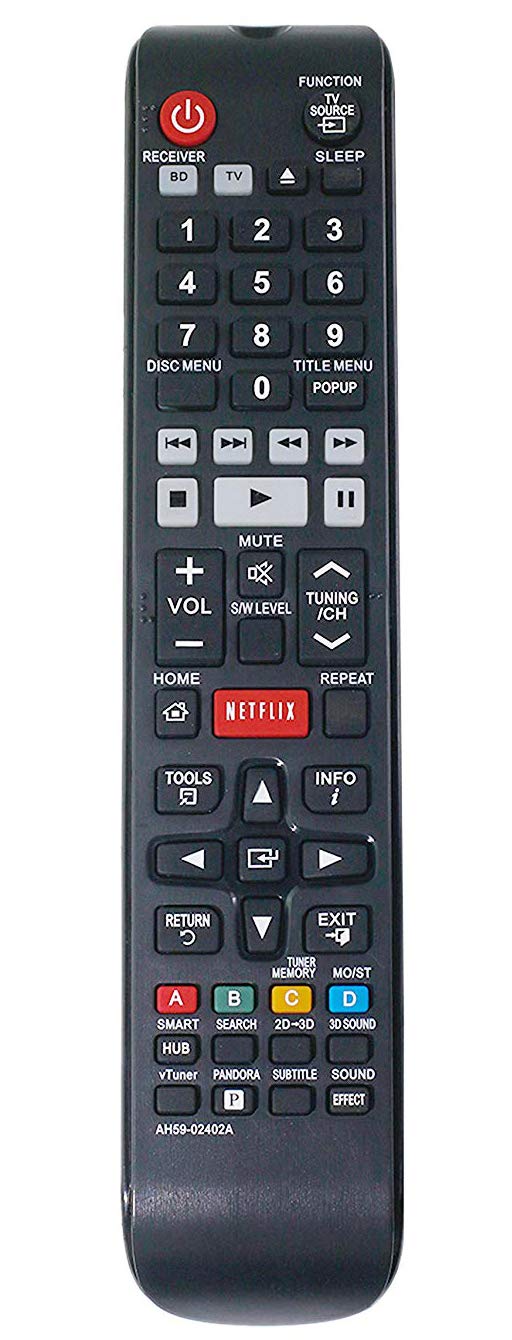 ALLIMITY AH59-02402A AH5902402A Replaced Remote Control Fit for Samsung BLU RAY Home Theater HT-E4500 HT-E5400 HT-E5500W HT-E6500W HT-EM45 HT-EM45C