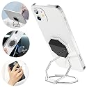 CLZWiiN Cellphone Ring Holder Finger Kickstand, Foldable 360° Rotation Cell Phone Stand for Desk, Magnetic Car Mount, Metal Multi-Angle for Phone Back