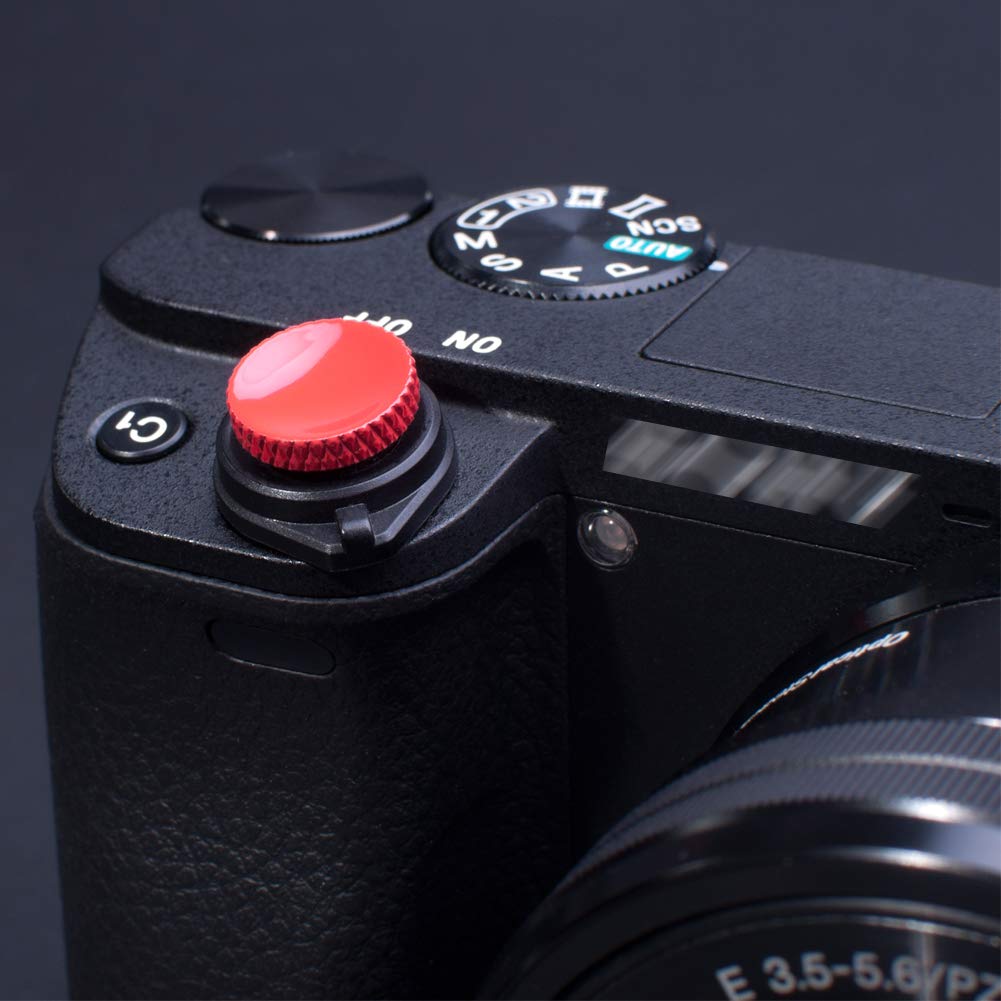 VKO Camera Soft Release Shutter Button Cap for ZV-1 ZV1 RX100M7 RX100M6 RX100M5 RX100M4 RX100M3 A6000 A6100 A6300 A6400 A7R A7S A7 Flat Surface