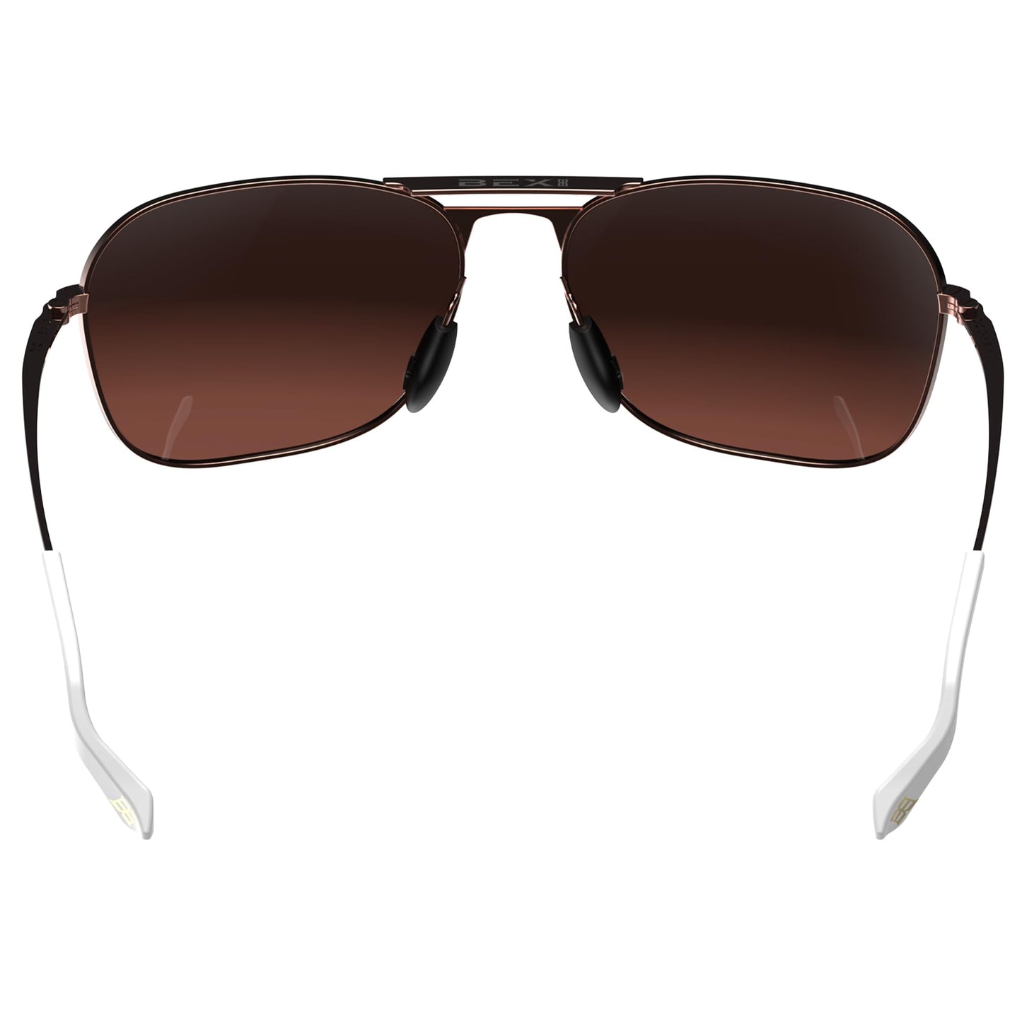 BEX Ranger Polarized Sunglasses Men Women - UV Protection Fashion Eyewear (ROSE GOLD/BROWN)