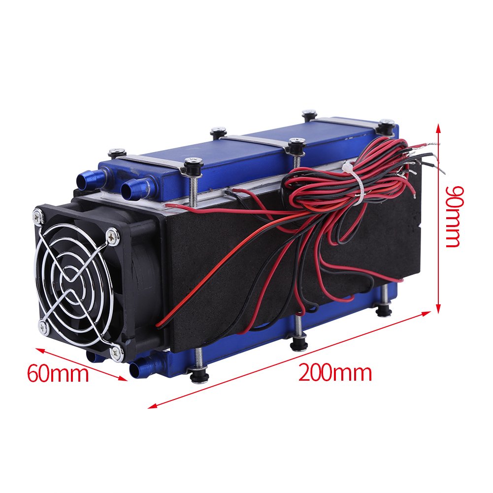 Hilitand Thermoelectric Cooler, DC12V 576W TEC1-12706 8-Chip Peltier System Semiconductor Refrigeration Pieces Kit Air Cooling Device