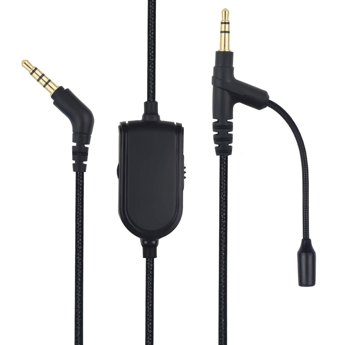 Atneway Cable Boom Microphone with Volume Control for Playstation PS4/Xbox One Controller/PC - Boompro Gaming Mic Compatible with Astro A10 A40