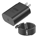 Samsung USB-C Super Fast Charging Wall Charger-25W PD Charger Adapter with Type-C Cable(6.6ft) for Samsung Galaxy S26/S26 Ultra/S25/S25 Ultra/S24/S24