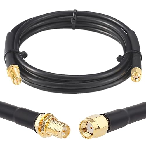 RP-SMA Male to RP-SMA Female Cable 6ft, XRDS -RF Low Loss RG58 RP-SMA Cable WiFi Antenna Extension Coax Cable for WiFi LAN Router Wireless Network