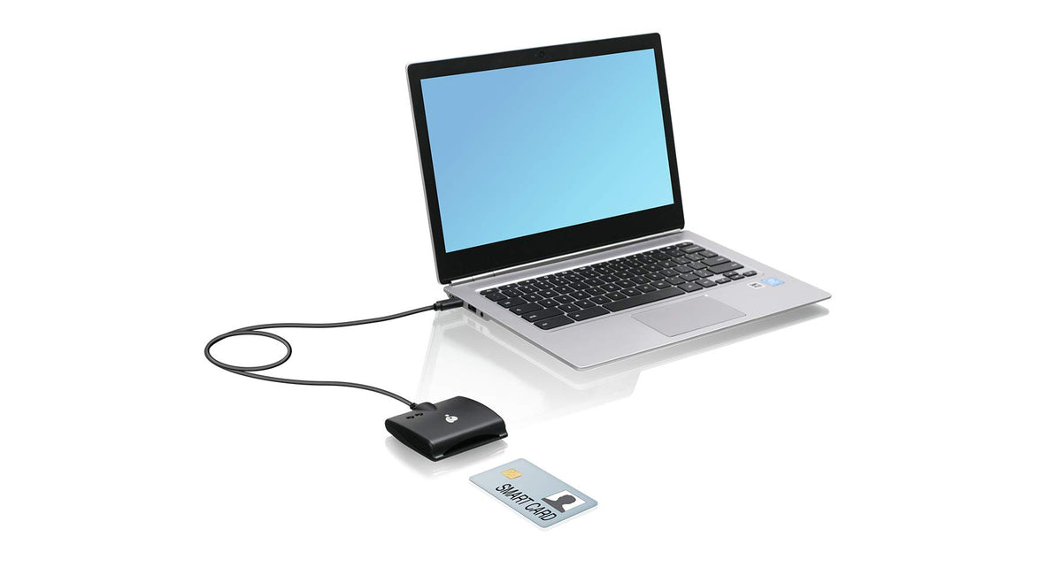 IOGEAR USB-C Common Access CAC Smart Card Reader - DOD - Government - Healthcare - TAA Compliant - Support for V7.x n V8. USAccess Personal Identity