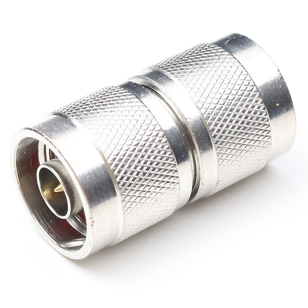 ANHAN N Type Connectors N Adapters N Type Coax Connector Walkie Talkie N adapters RF coaxial Cable Adapter (N Male to Male 2pack)