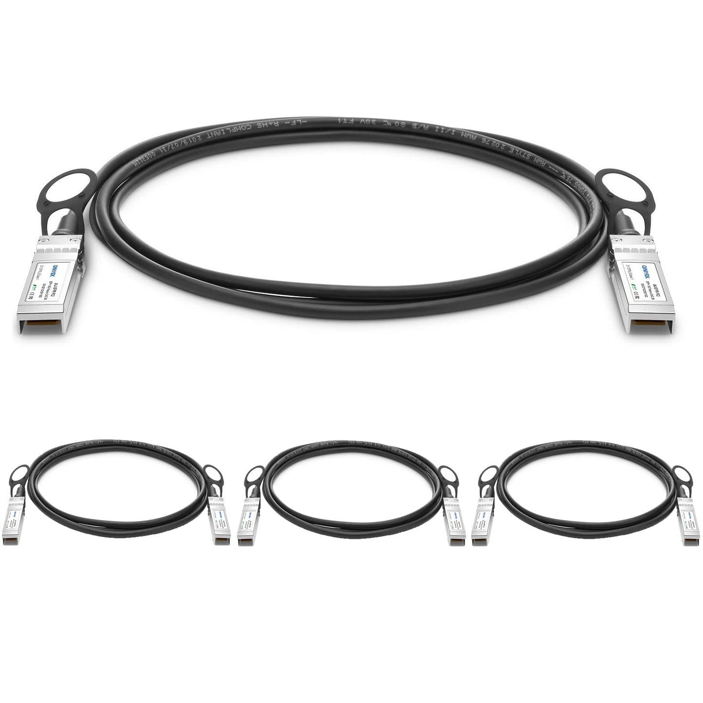QINIYEK 10G SFP+ DAC Twinax Cable, Direct Attach Copper(DAC) Passive Cable, Compatible with Cisco SFP-H10GB-CU 1M, Ubiquiti UniFi, Supermicro