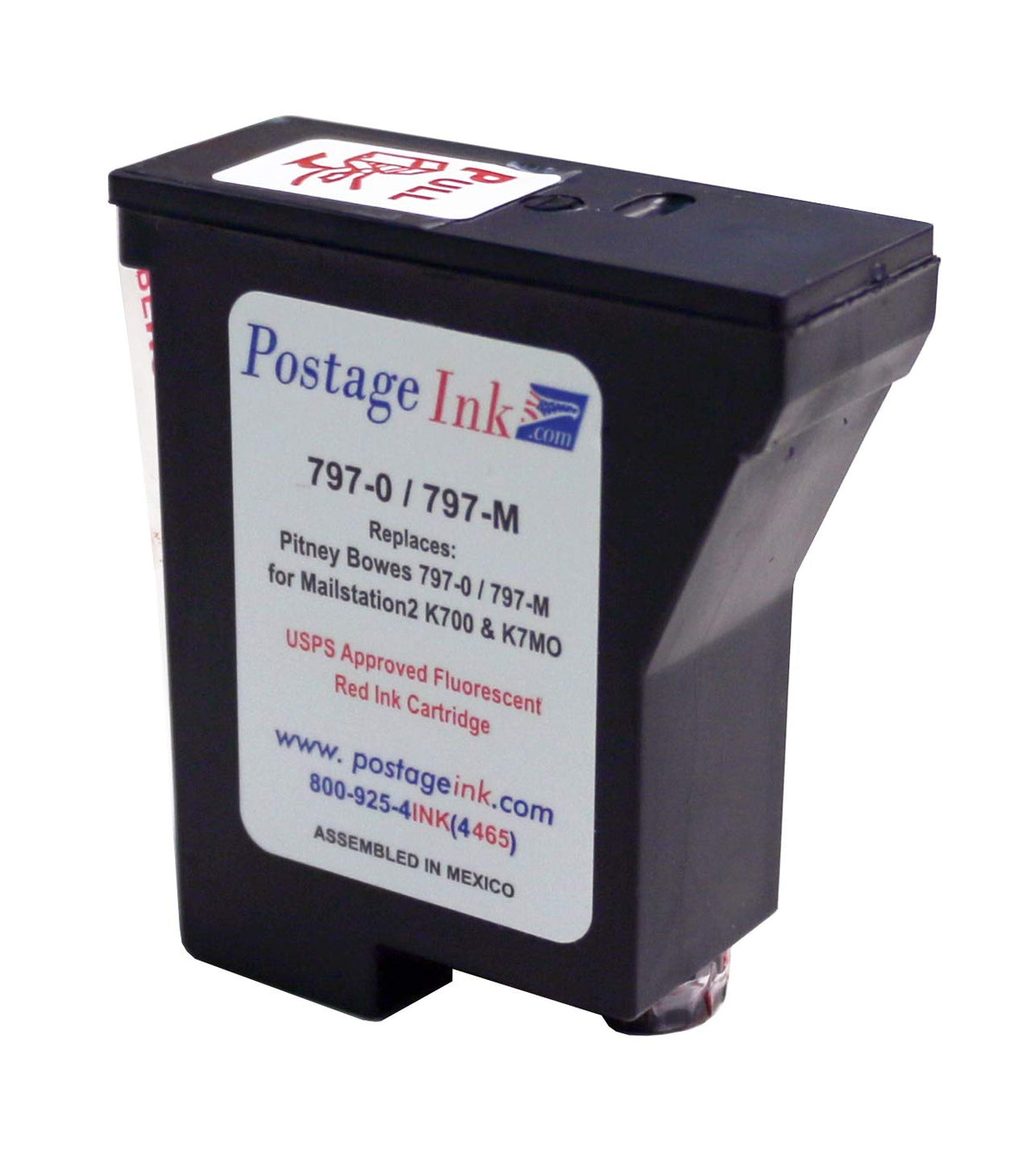 PostageInk.com 797-0/797-M Ink Cartridge Replacement for use with mailstation (K700) and mailstation 2 (K7M0) Postage Meters