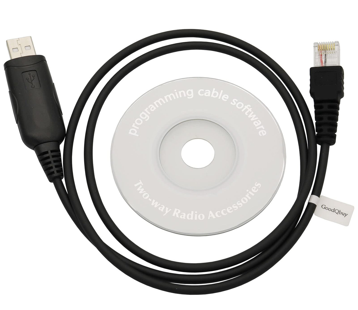 GoodQbuy USB Programming Cable CT-104 CT-104A for Yaesu/Vertex Radios VX-1000 VX-2000 X-2100 VXR-5000 VXR-7000 VX-7200 RJ-45 8-pin