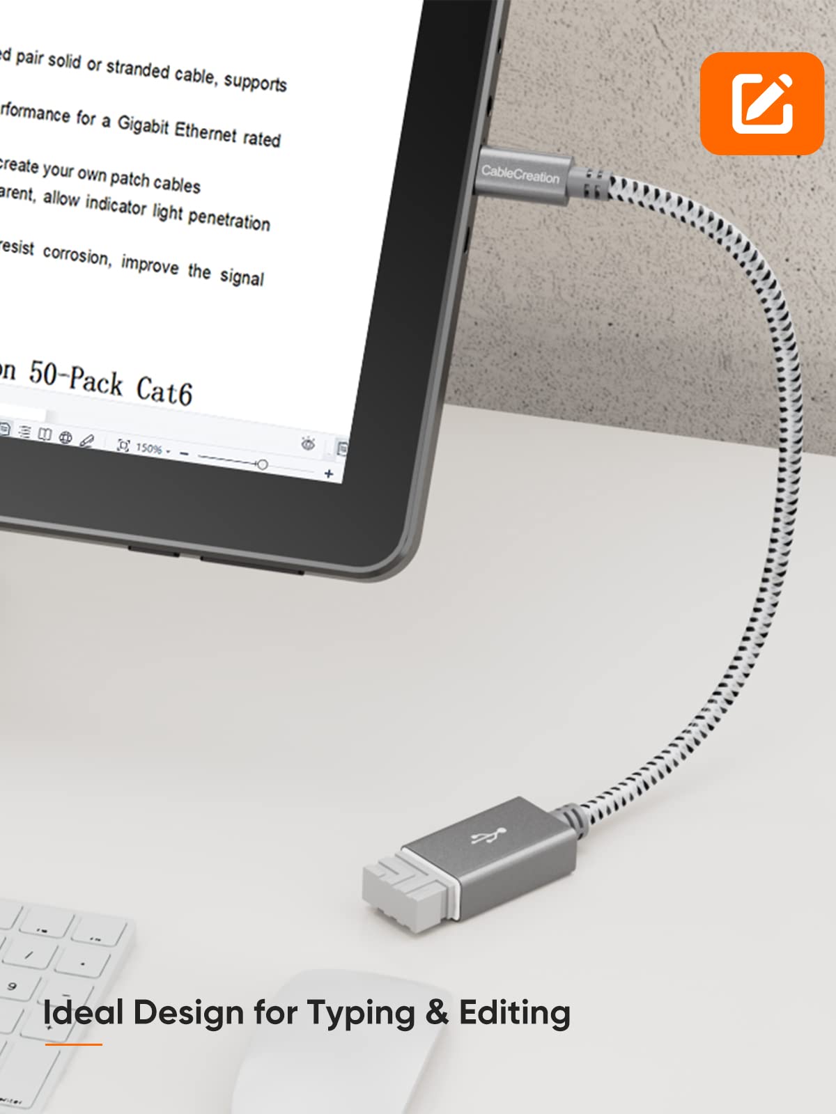 CableCreation USB to Micro USB Adapter, 0.15m, Male to Female, for Micro-B Devices, Flash Drive, Mouse, Keyboard, Game Controller, Aluminum Space Gray