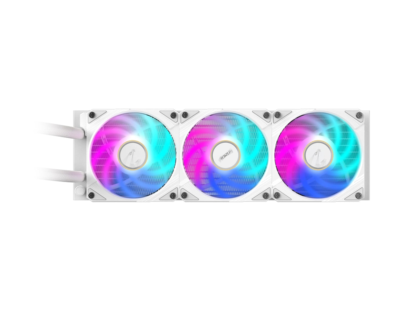AORUS WATERFORCE X II 360 ICE Liquid CPU Cooler, 360mm Radiator with 3X 120mm Low Noise ARGB Fans, Compatible with Intel LGA1851, LGA1700, and AMD AM5